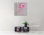 Flower of Love Wall Art Print on the wall