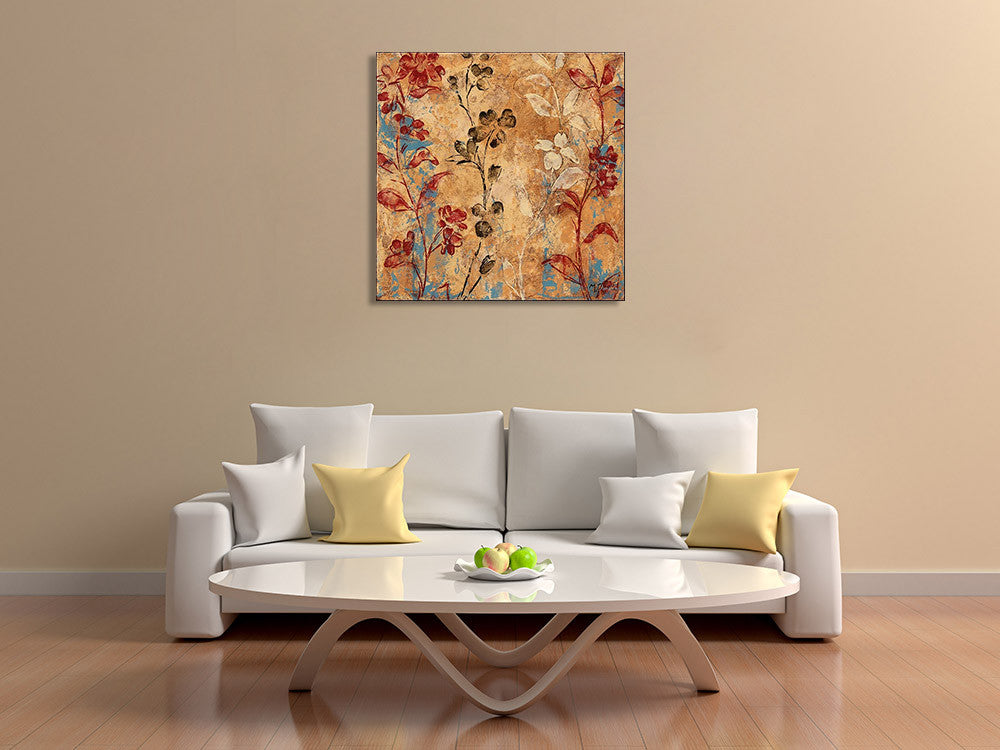 Flowers And Honey II Wall Art Print on the wall