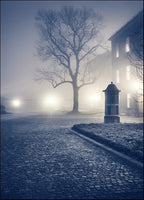 Foggy Old Town Wall Art Print