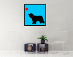 Four Dogs III Wall Art Print on the wall