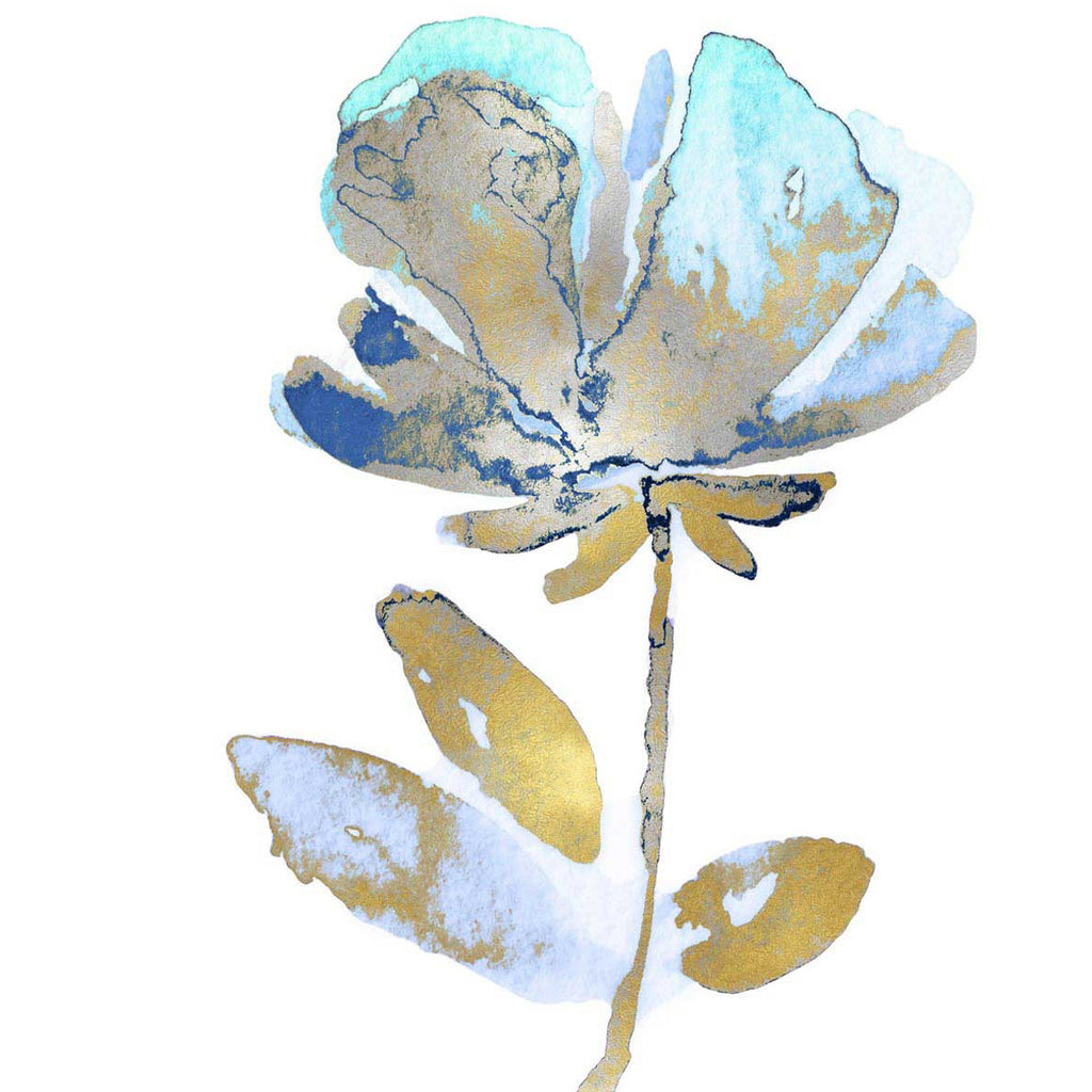 Fresh Bloom Aqua II Wall Art Print