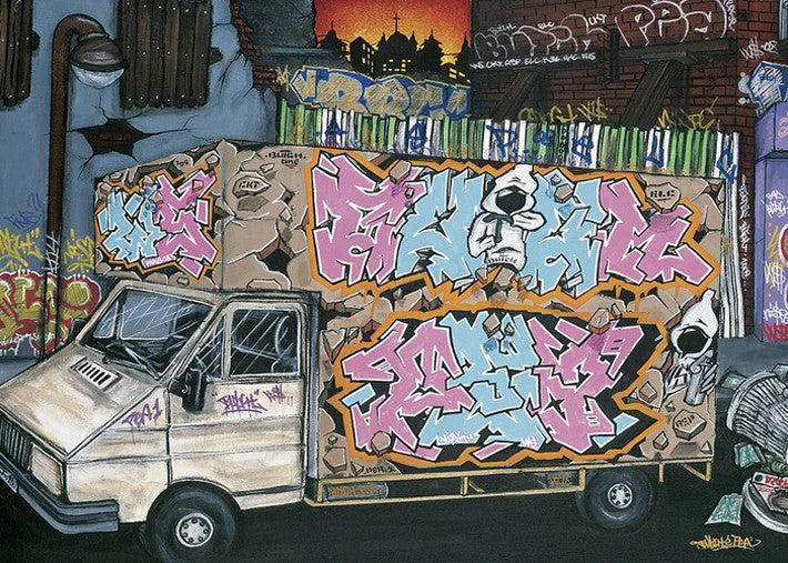 Funky Truck I Wall Art Print
