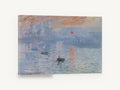 Harbour Sunrise Haze, misty harbour sunrise seascape artwork, coastal canvas wall art print ready to hang