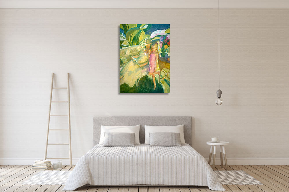 Garden Light Wall Art Print on the wall