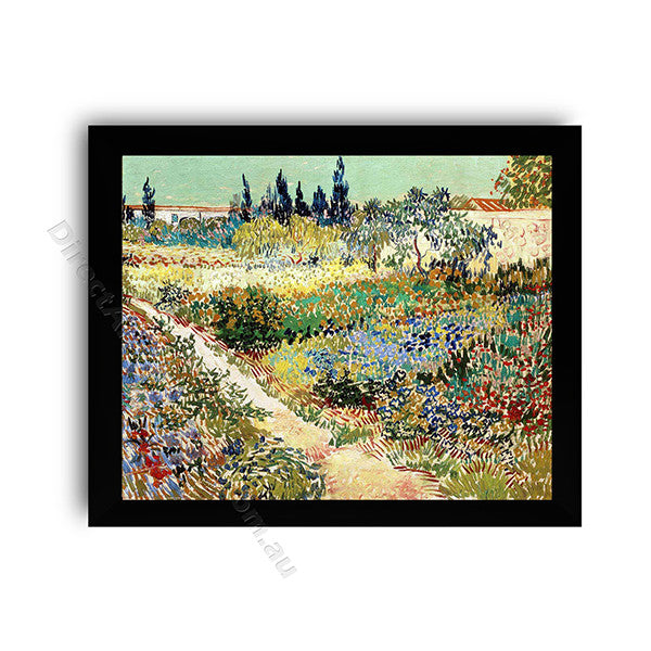 Garden at  Arles Modern flat black frame