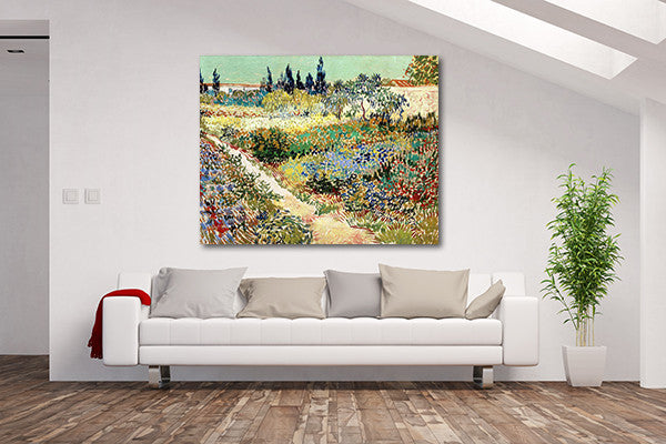 Garden at Arles on the wall