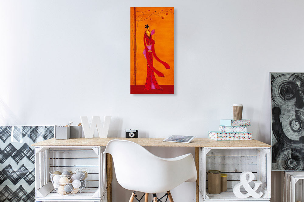 Geisha I Wall Art Print on the wall