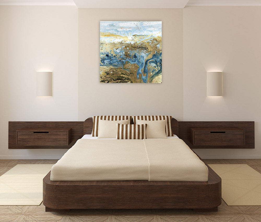 Geode III Wall Art Print on the wall