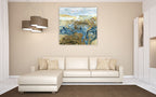 Geode III Wall Art Print on the wall