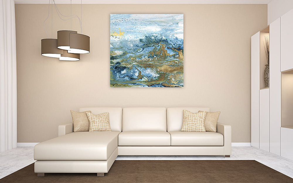  Geode II Wall Art Print on the wall