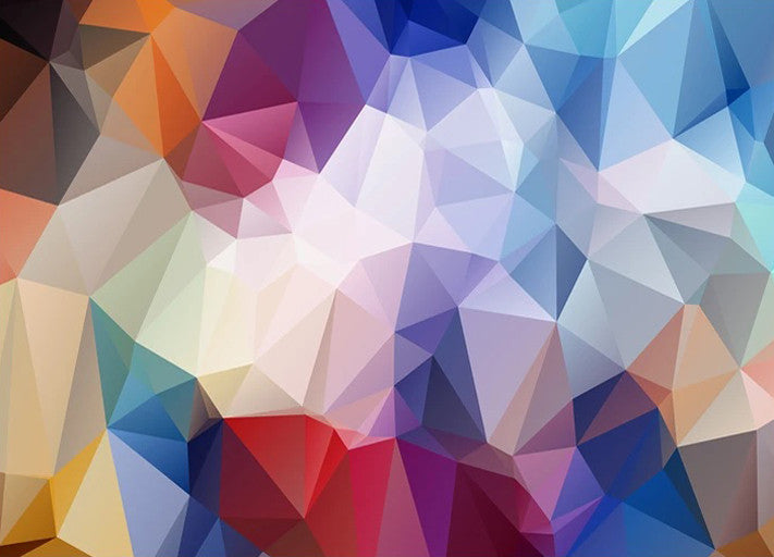  Geometrical Rainbow Wall Art Print 