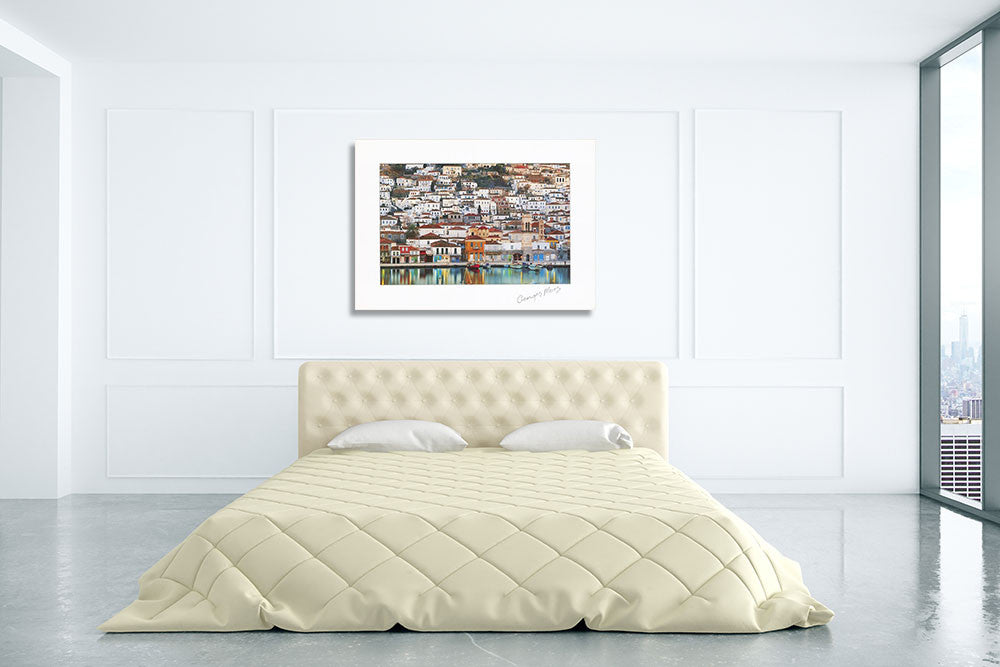 George Meis Greek Island Wall Art Print on the wall