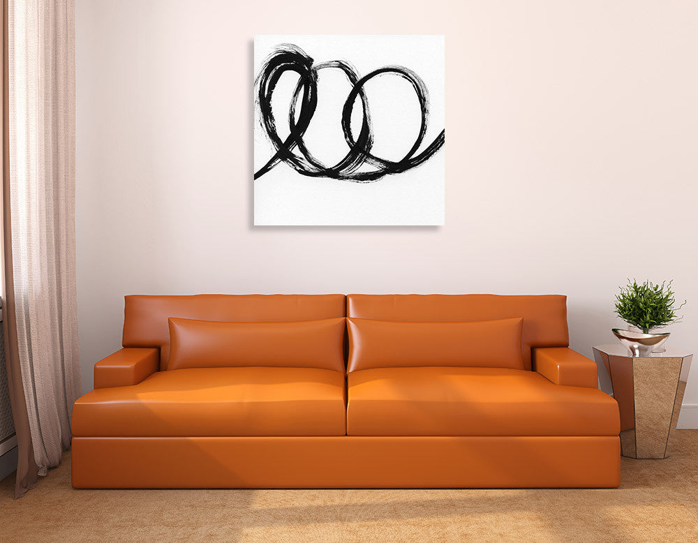 Gestural Marks III Wall Art Print on the wall