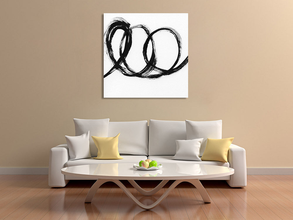 Gestural Marks III Wall Art Print on the wall