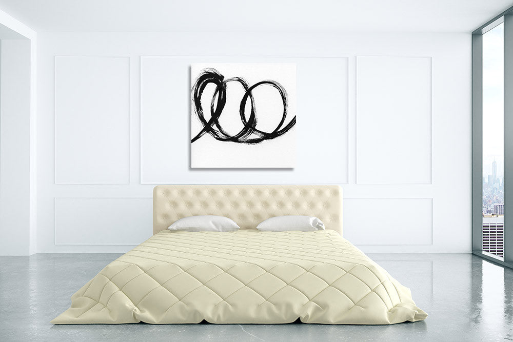 Gestural Marks III Wall Art Print on the wall