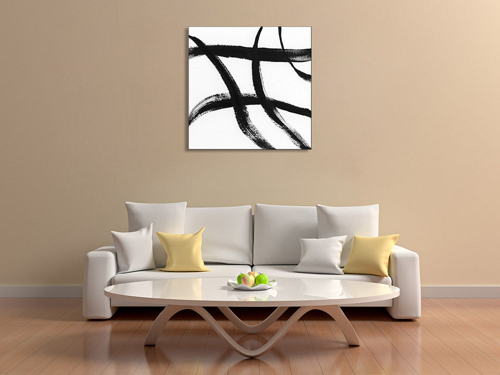 Gestural Marks II Wall Art Print on the wall