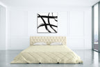Gestural Marks II Wall Art Print on the wall
