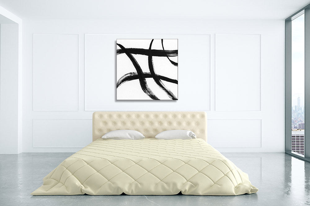 Gestural Marks II Wall Art Print on the wall