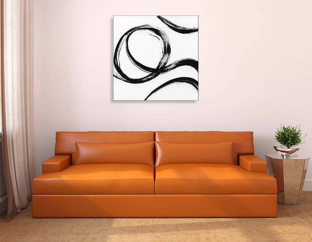 Gestural Marks IV Wall Art Print on the wall