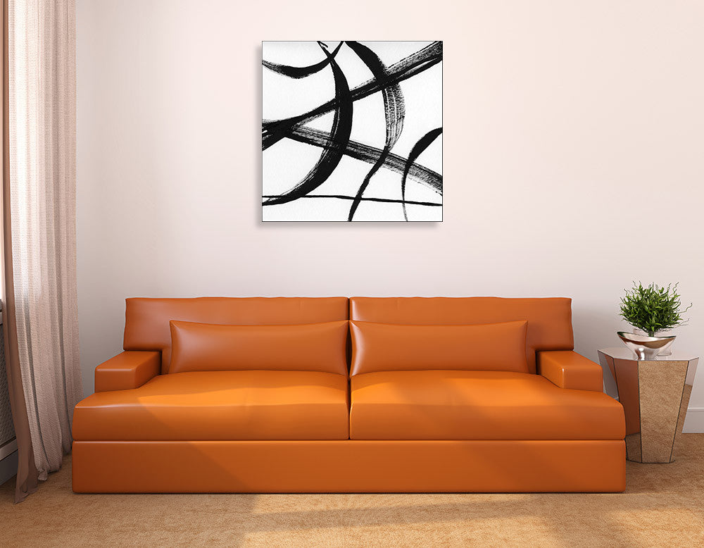 Gestural Marks I Wall Art Print on the wall