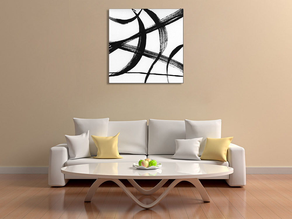 Gestural Marks I Wall Art Print on the wall