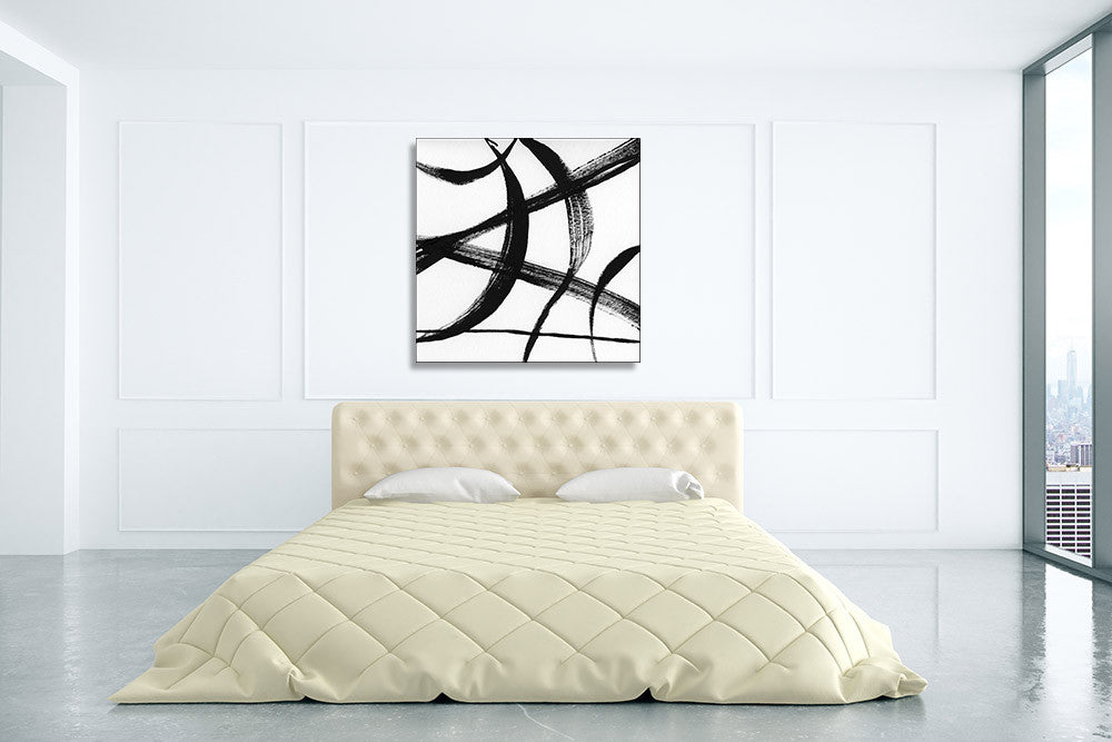 Gestural Marks I Wall Art Print on the wall