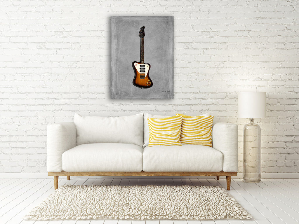 Gibson Firebird 65 Wall Art Print on the wall