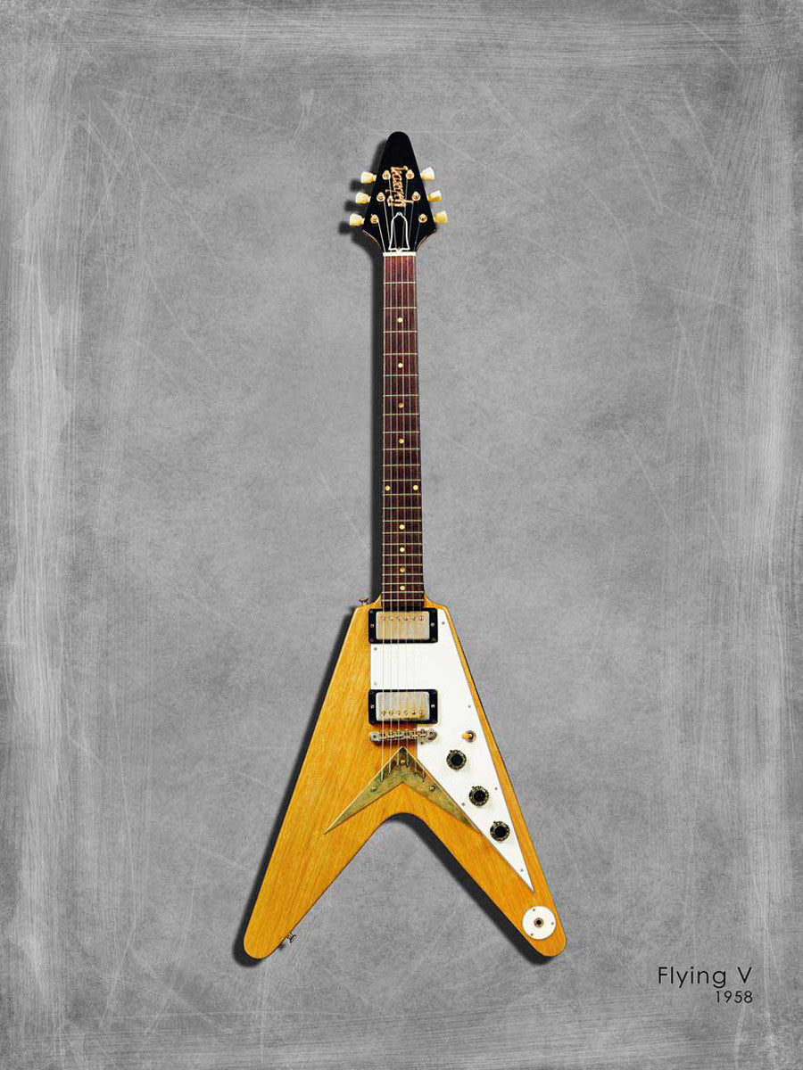 Gibson Flying V Wall Art Print