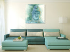 Gilded Buddha II Wall Art Print on the wall