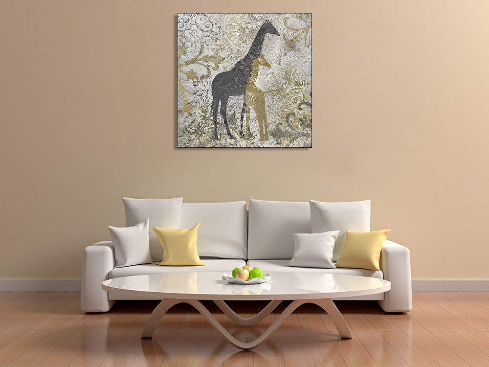 Giraffes Exotiques Wall Art Print on the wall
