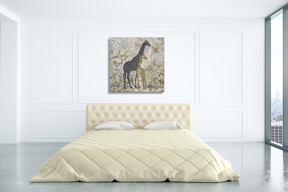 Giraffes Exotiques Wall Art Print on the wall