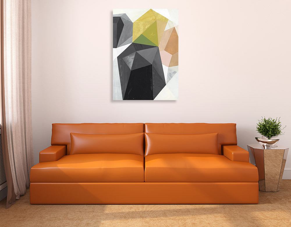 Glass Vase III Wall Art Print on the wall