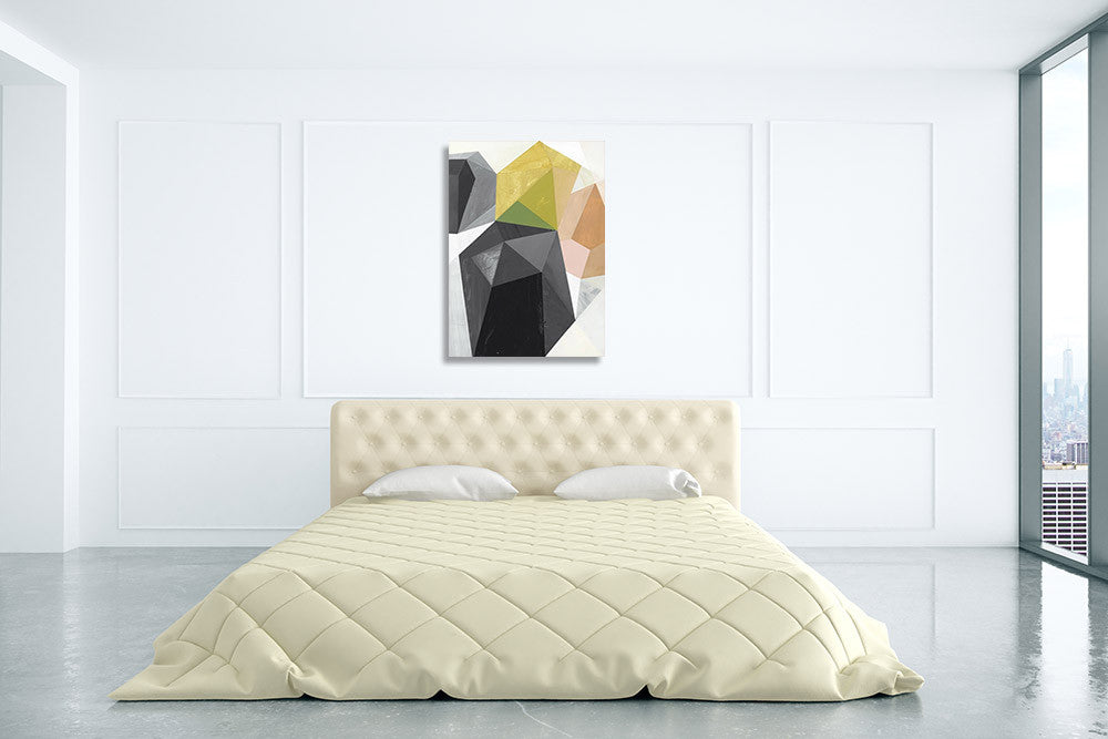 Glass Vase III Wall Art Print on the wall
