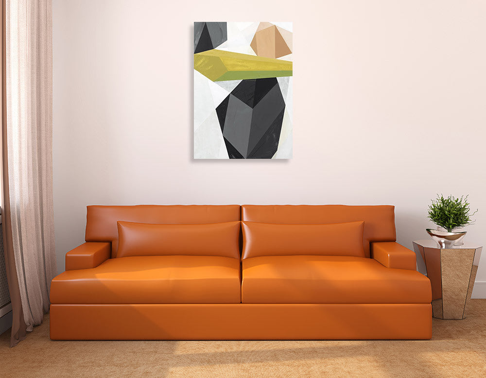 Glass Vase IV Wall Art Print on the wall