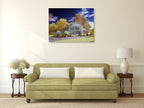 Glasshouse Eiffel Wall Art Print on the wall
