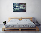 Glowing Butterflies Wall Art Print on the wall
