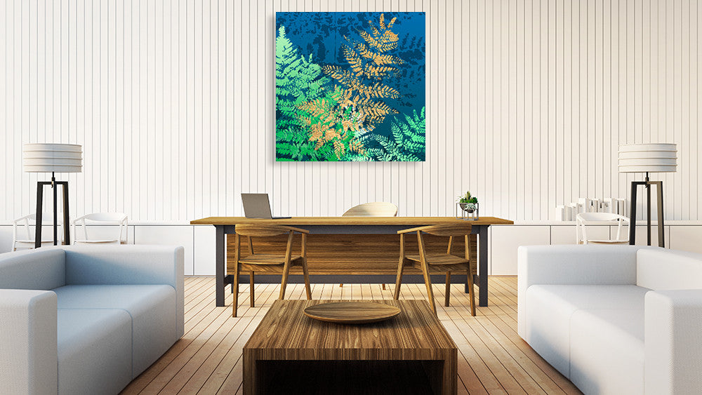 Golden Glory I Wall Art Print on the wall
