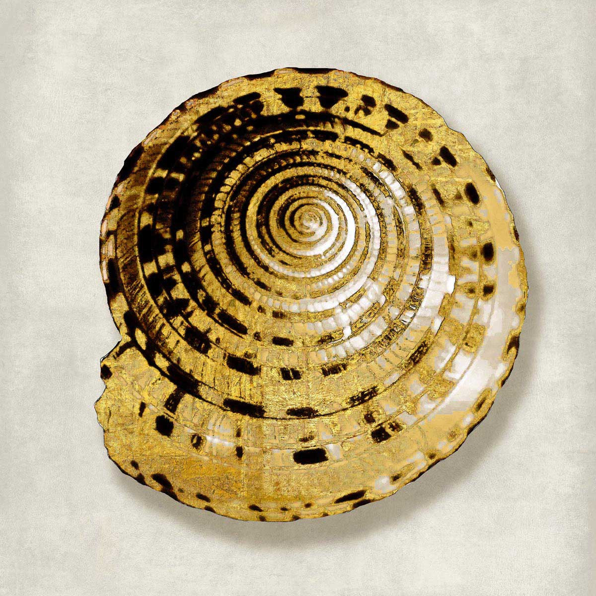 Golden Ocean Gems Wall Art Print