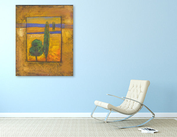 Golden Panorama on the wall