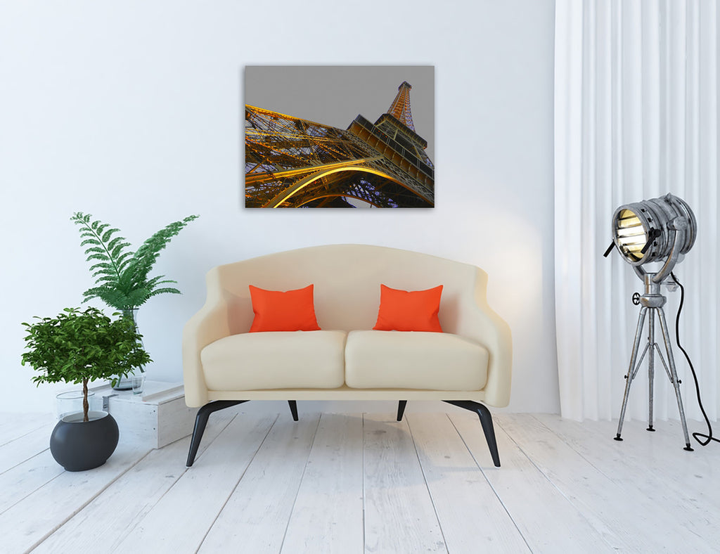 Golden Tower Wall Art Print on the wall