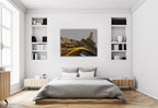 Golden Tower Wall Art Print on the wall
