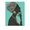 Graceful Majesty I Turquoise Wall Art Print