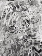 Graffiti Love Monochromatic Wall Art Print
