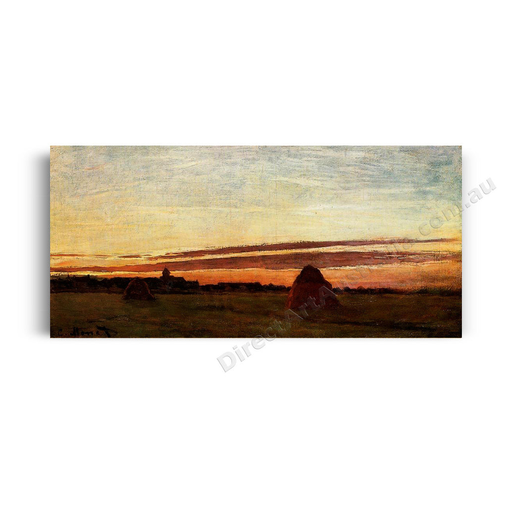 Grainstacks at Chailly at Sunrise