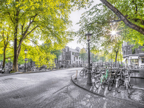 Green Amsterdam Wall Art Print
