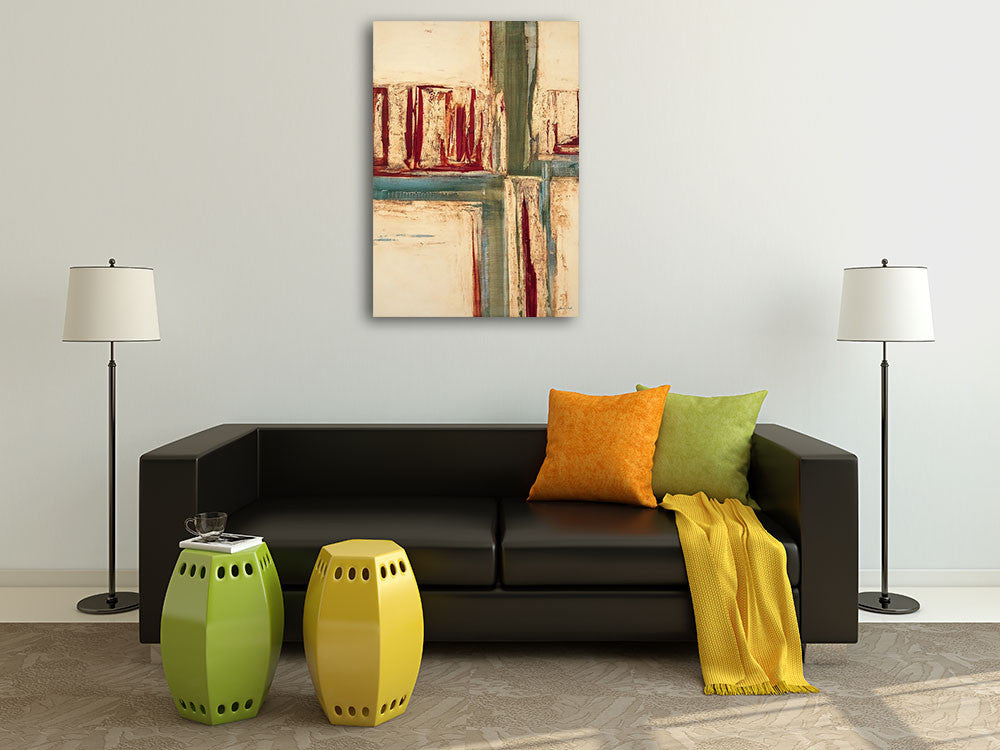 The Green Crossing Wall Art Print on the wall