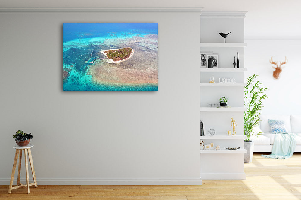 Green Island Cairns Australia Wall Art Print on the wall
