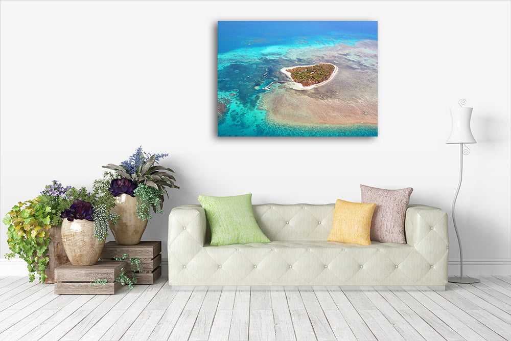 Green Island Cairns Australia Wall Art Print on the wall