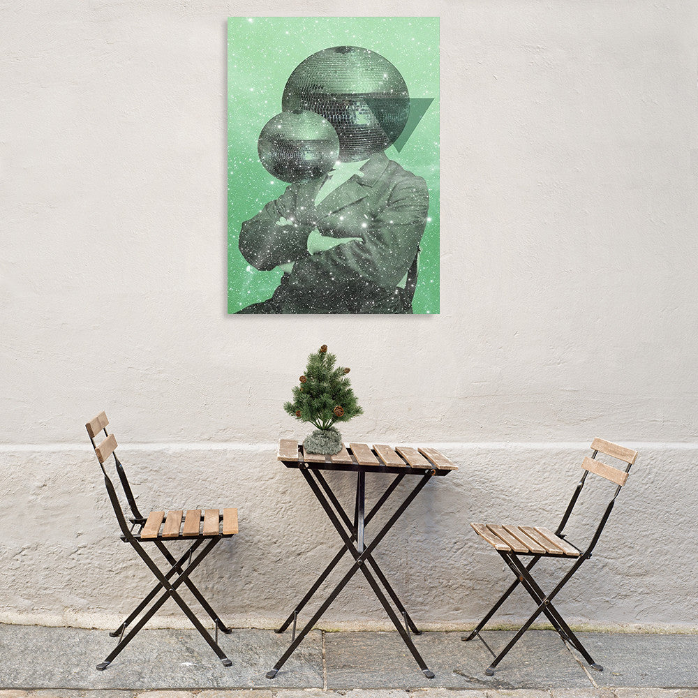 Green Universe Wall Art Print on the wall