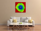 Green Wall Art Print on the wall